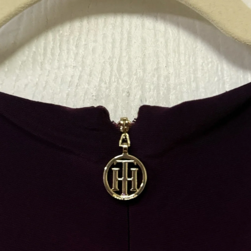 Tommy Hilfiger Women's Purple Bell Sleeved Dress *NEW* Sz 12 - Picture 5 of 8